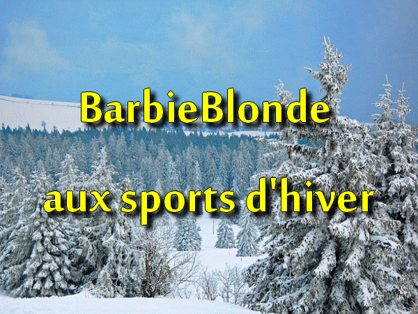 Barbieblonde aux sports d'hiver