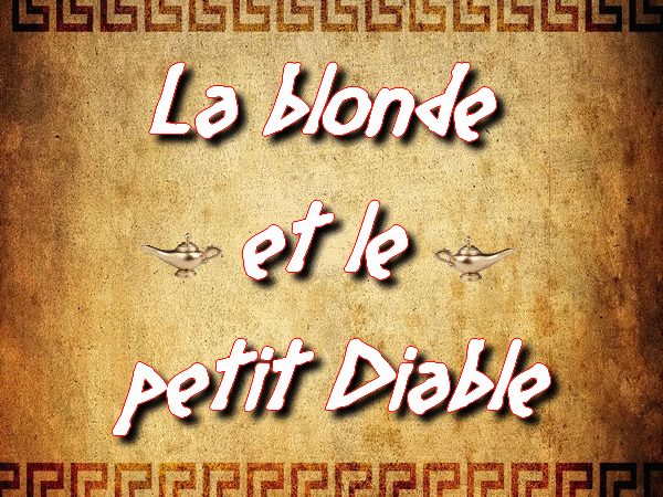 la blonde et le petit diable