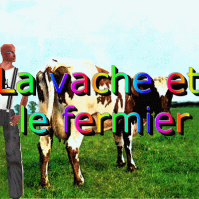 la vache et le fermier